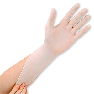 HYGOMED unisex Einmalhandschuhe Latik weiß Größe L, 100 St.