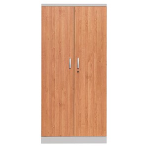 Gürkan Stahlschrank 100121 erle, weißaluminium 4 Fachböden 92,0 x 42,0 x 195,0 cm, aufgebaut, 1 St.