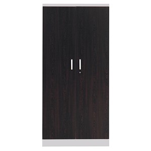 Gürkan Stahlschrank 100108 lichtgrau, wenge 4 Fachböden 92,0 x 42,0 x 195,0 cm, aufgebaut, 1 St.