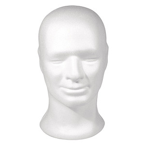 Rayher Styroporform weiß Kopf männlich 30,5 cm, 1 St.