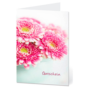 LUMA Gutschein Blumen mit Innentext AM516 DIN B6, 1 St.