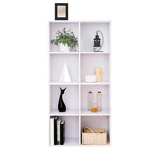VASAGLE Bücherregal weiß 65,5 x 30,0 x 129,5 cm, 1 St.