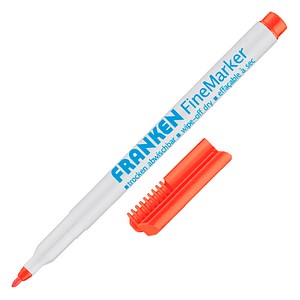 FRANKEN Whiteboard- und Flipchart-Marker rot 1,0 - 2,0 mm, 1 St.