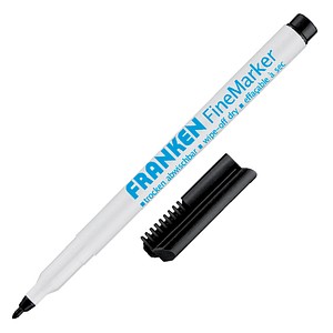 FRANKEN Whiteboard- und Flipchart-Marker schwarz 1,0 - 2,0 mm, 1 St.