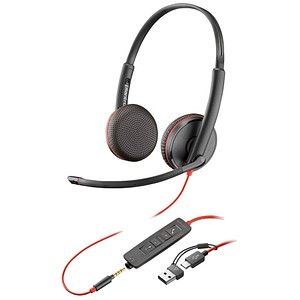 poly Blackwire 3225 Headset schwarz