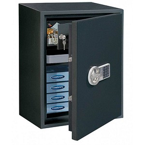 ROTTNER Möbeltresor PowerSafe 1000 IT EL Sicherheitsstufe S2 nach EN14450 anthrazit 44,5 x 40,0 x 100,0 cm