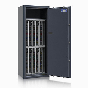 ISS safe4key Schlüsseltresor grau mit 880 Haken, Elektronikschloss, 50,0 x 42,0 x 130,0 cm, 1 St.