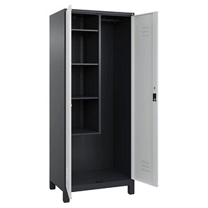 CP Putzmittelschrank Classic Plus 080110-02 S10034 anthrazitgrau, lichtgrau 4 Fachböden 80,0 x 50,0 x 195,0 cm, aufgebaut, 1 St.