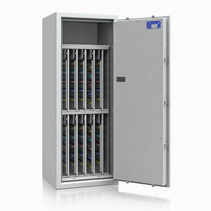 ISS safe4key Schlüsseltresor lichtgrau mit 880 Haken, Elektronikschloss, 50,0 x 42,0 x 130,0 cm, 1 St.