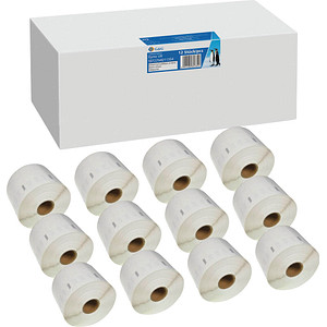 G&G Etikettenrollen für Etikettendrucker ersetzt DYMO 11354/S0722540 weiß, 32,0 x 57,0 mm, 12 x 1000 Etiketten