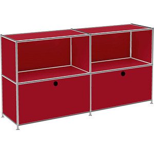 viasit Sideboard System4, 86283 rubinrot 152,9 x 40,4 x 80,7 cm, 1 St.