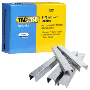 TACWISE™ Tackerklammern Typ 71/6mm, 0367 6 mm, 20.000 St.
