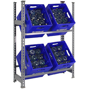 Simonrack Getränkekistenregal KIT SIMONBOTTLE 2 GRIS 330100024108032 grau 80,0 x 30,0 x 100,0 cm