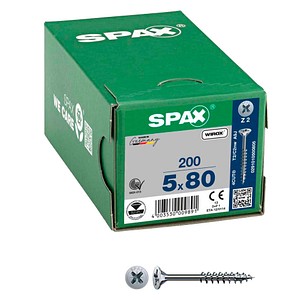 SPAX® Universalschrauben Z2 Senkkopf WIROX 0291010500805 5 mm x 80 mm, 200 St.