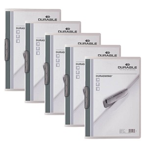 DURABLE Klemmhefter DURASWING graphit, 5 St.