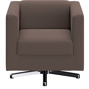 DOMO Collection Sessel BOB braun silber Stoff 72,0 cm 75,0 cm, 1 St.