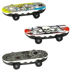BRUNNEN Radiergummi Skateboard farbsortiert, 1 St.