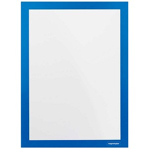 magnetoplan Magnetrahmen selbstklebend Magnetofix  blau A4, 2 St.