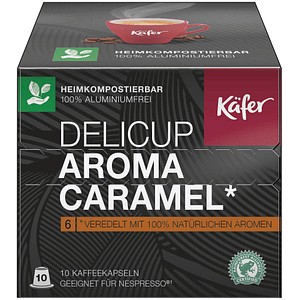 Käfer DELICUP AROMA CARAMEL Kaffeekapseln 10 St. Käfer DELICUP AROMA CARAMEL Kaffeekapseln 10 St.