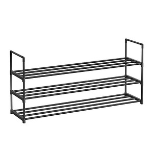 SONGMICS Schuhregal schwarz 116,0 x 30,0 x 55,0 cm, 1 St.