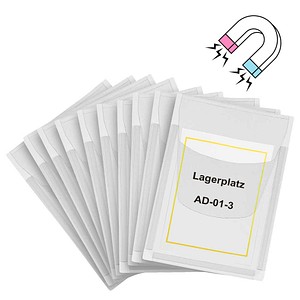 EICHNER Sichttaschen magnetisch DIN A4 transparent glatt, 10 St.