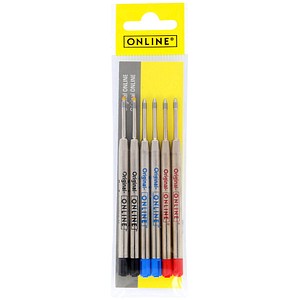 ONLINE® 70007 Kugelschreiberminen M Farbsortiert, 6 St.