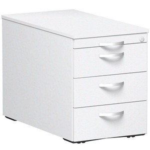 geramöbel Flex Rollcontainer weiß 4 Auszüge 43,8 x 80,0 x 56,5 cm