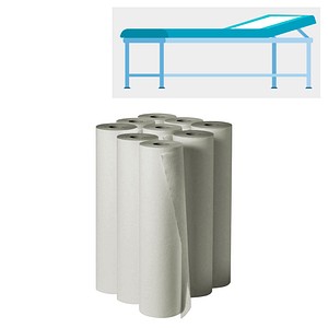 FRIPA Ärztekrepp basic-line 1-lagig weiß 39,0 cm x 50,0 m, 9 Rollen