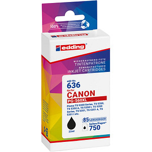 edding EDD-636 schwarz Druckerpatrone kompatibel zu Canon PG-560XL