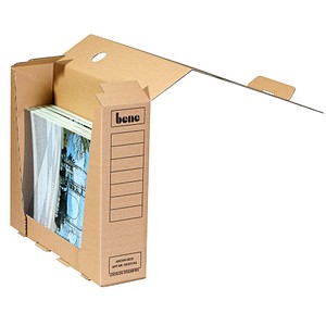 bene Archivboxen braun 8,0 x 29,0 x 33,0 cm, 20 St.