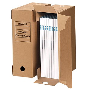Top-Print Archivboxen braun 33,5 x 11,4 x 25,3 cm, 10 St.