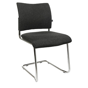 Topstar Besucherstühle Visit 20 NV390 G22 anthrazit Stoff, 2 St.