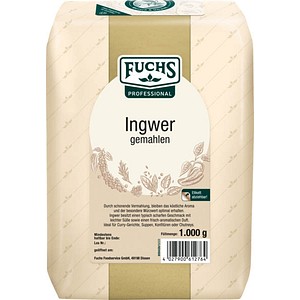 Fuchs  Ingwer gemahlen Gewürz, 1,0 kg