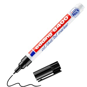 edding 8400 CD-Marker schwarz 0,5 - 1,0 mm, 1 St.