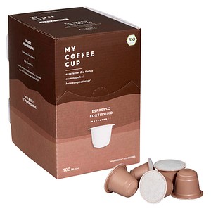 MY COFFEE CUP ESPRESSO FORTISSIMO Bio-Kaffeekapseln, Arabicabohnen 100 St.