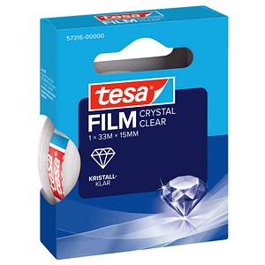tesa KRISTALL-KLAR Klebefilm transparent 15,0 mm x 33,0 m 1 Rolle