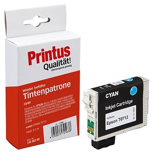 Printus  cyan Druckerpatrone kompatibel zu EPSON T0712