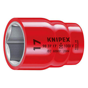 KNIPEX 1/2" 6-kant Steckschlüsseleinsatz Größe: 1/2 Zoll, 13,0 mm