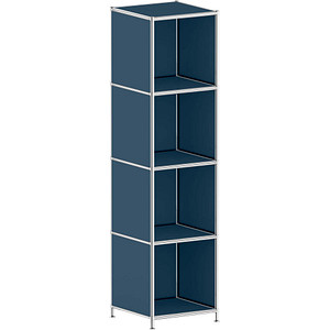 viasit Aktenregal System4 violettblau 40,4 x 40,4 x 155,7 cm, 1 St.