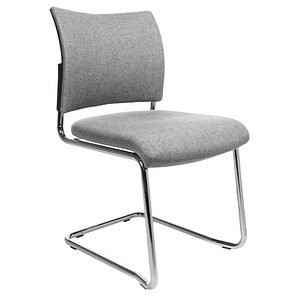 Topstar Besucherstühle Visit 20 NV390 G23 grau Stoff, 2 St.