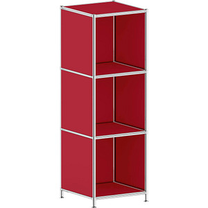 viasit Aktenregal System4 rubinrot 40,4 x 40,4 x 118,2 cm, 1 St.