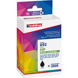 edding EDD-692 schwarz Druckerpatrone kompatibel zu HP 963XL (3JA30AE)