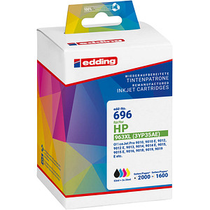 edding EDD-696 schwarz, cyan, magenta, gelb Druckerpatrone kompatibel zu HP 963XL (3YP35AE), 4er-Set