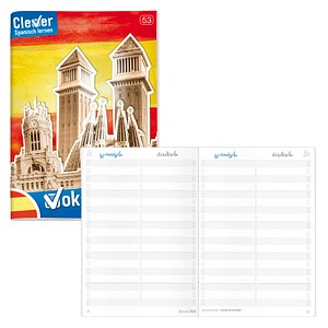 Häfft® Verlag Vokabelheft Spanisch Lineatur 53 liniert DIN A5 ohne Rand, 64 Blatt, 1 St.