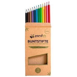 pandoo Buntstifte farbsortiert, 12 St.