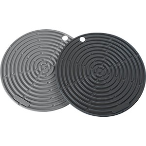 LURCH Untersetzer grau, schwarz 20,0 cm, 2 St.