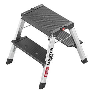 Hailo Klapptritt MASTER D70 silber 2x 2 Stufen, H: 40,0 cm