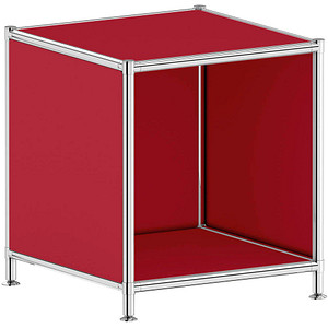 viasit Aktenregal System4 rubinrot 40,4 x 40,4 x 43,2 cm, 1 St.
