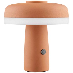 meet powered by PAPERFLOW CHAMPI LED Tischlampe mattes terracotta sand 3 W