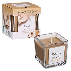 ipuro Duftkerze Cedar Wood  beige Zedernholz, 1 St.